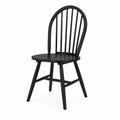 Windsor Dining Chair Solid Wood Black 40cm x 42cm x 90cm