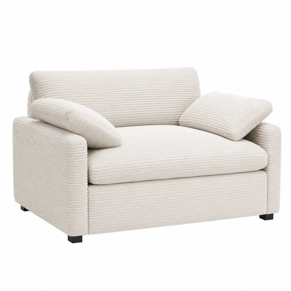 Corduroy Fabric Sofa with Foam Filling 150 cm