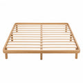 Queen Platform Bed Frame Bamboo Natural Finish 203cm x 152cm x 30cm