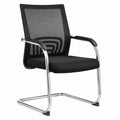 Mesh Back Cantilever Office Chair with Chrome Frame Black
