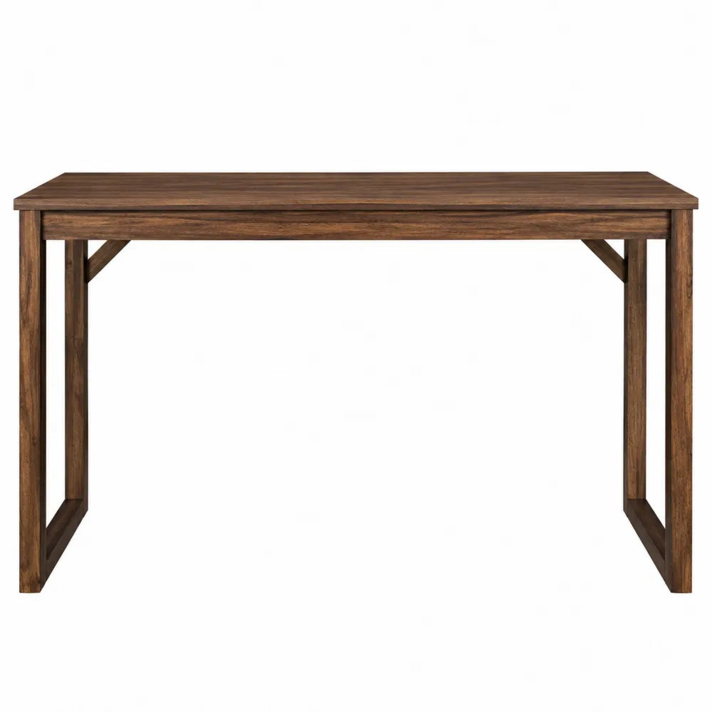 Rectangular Solid Wood Desk Brown 120cm x 60cm x 75cm