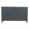 Wooden Sideboard Buffet with 4 Doors, Gray