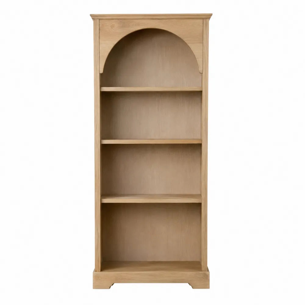 Wood Bookshelf with Natural Finish 180cm x 75cm x 30cm