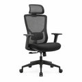 Mesh Ergonomic Office Chair with Adjustable Armrests and Headrest Black