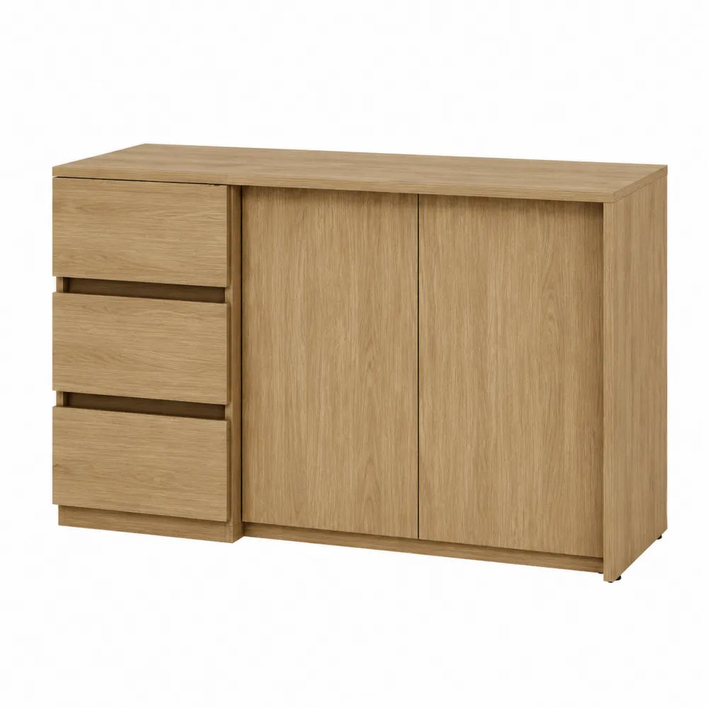 Wood Sideboard with 3 Drawers and 2 Doors