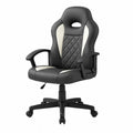 Adjustable PU Leather Office Chair Black and White
